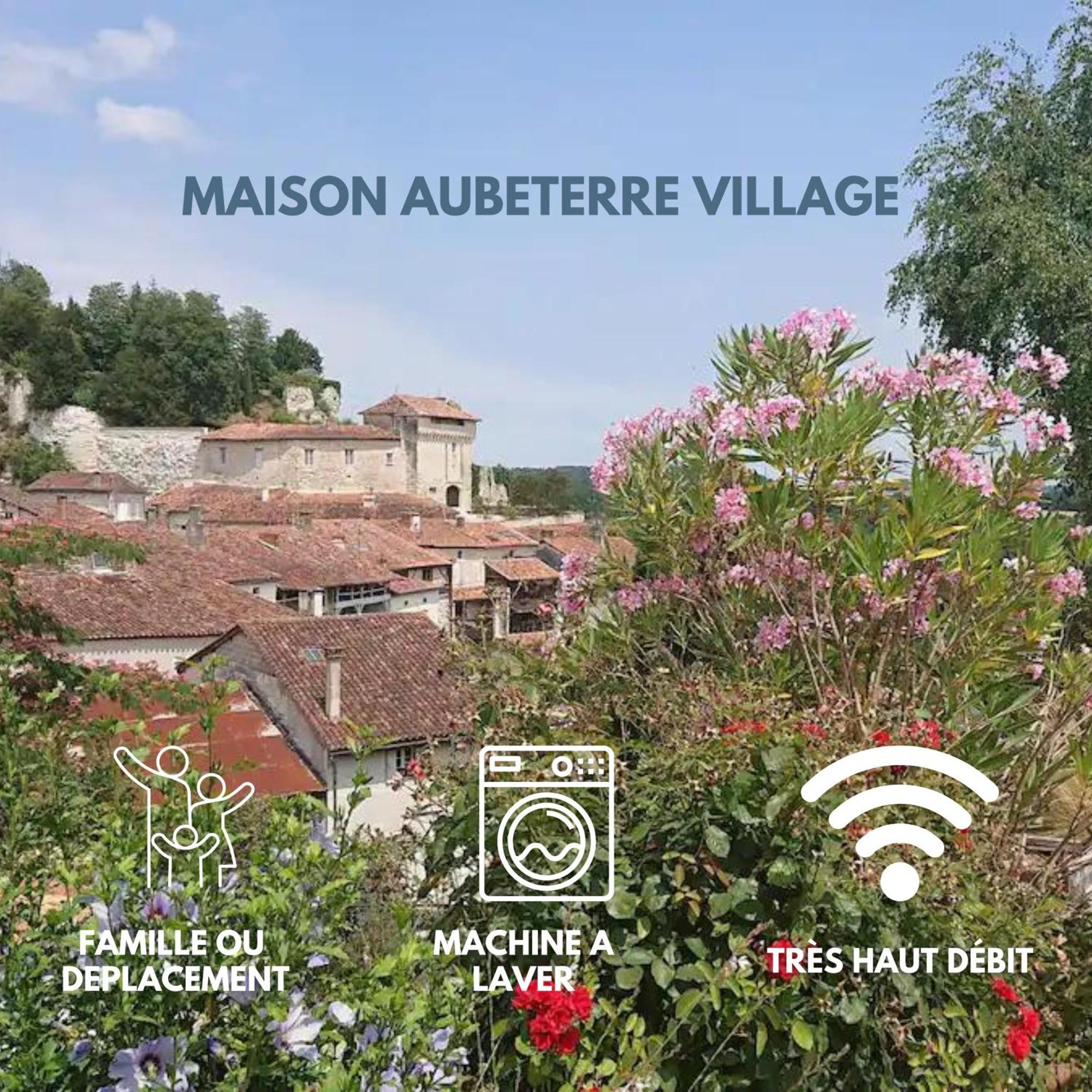 Maison 2 Chambres- Grand Jardin-Wifi - Au Coeur Du Village Aubeterre -Visites- Conciergerie J&N ภายนอก รูปภาพ